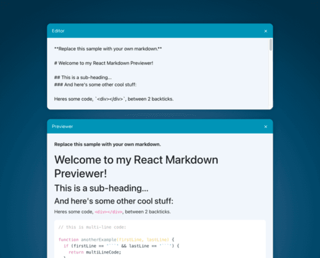 Markdown Previewer